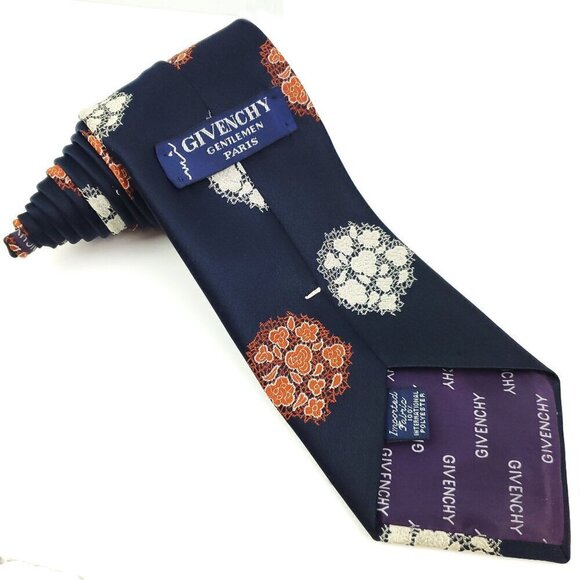 Givenchy Vintage Neck Tie Gentlemen Paris Embroidered 56" Carson Pirie Scott - Picture 3 of 14